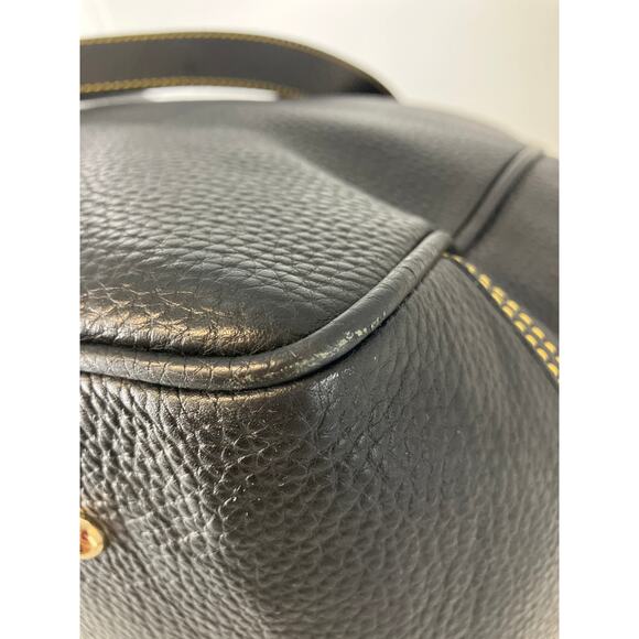 DOONEY & BOURKE X-LARGE BLACK PEBBLED LEATHER SHOULDER BAG - Picture 10 of 16